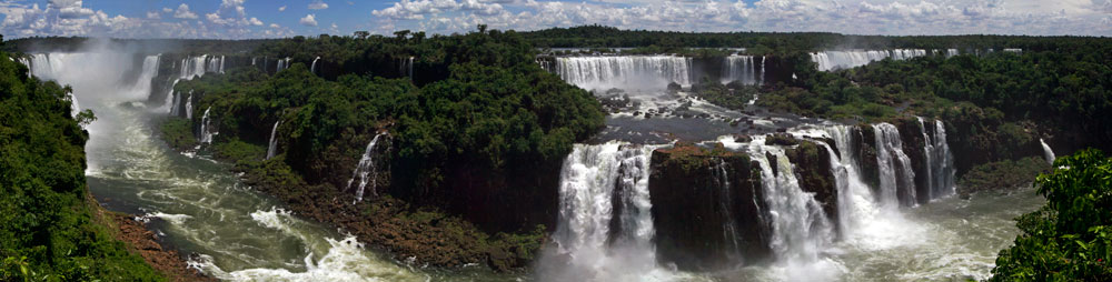 Les chutes d'Iguazu, au patrimoine mondial.