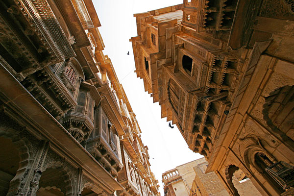 Les haveli typique de Jaisalmer.