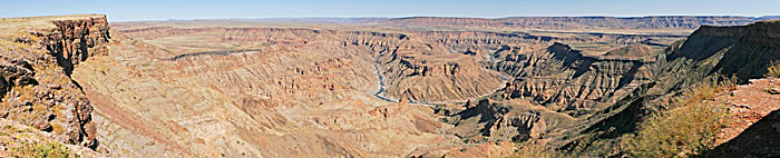 Le canyon de Fish river est le deuxième plus grand canyon du monde.